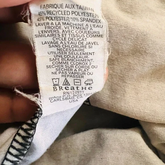 Prana Printed Twisted Front Dress Size Medium - Picture 4 of 7